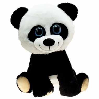 Pluche pandabeer knuffel zittend 65 cm