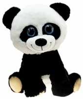 Pluche pandabeer knuffel zittend 65 cm